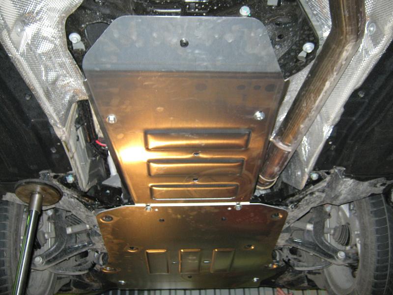 Защита КПП и РК для BMW X 6  2015 - 2019, V-3,0 AT, Sheriff, алюминий 4 мм, арт. 03.2981