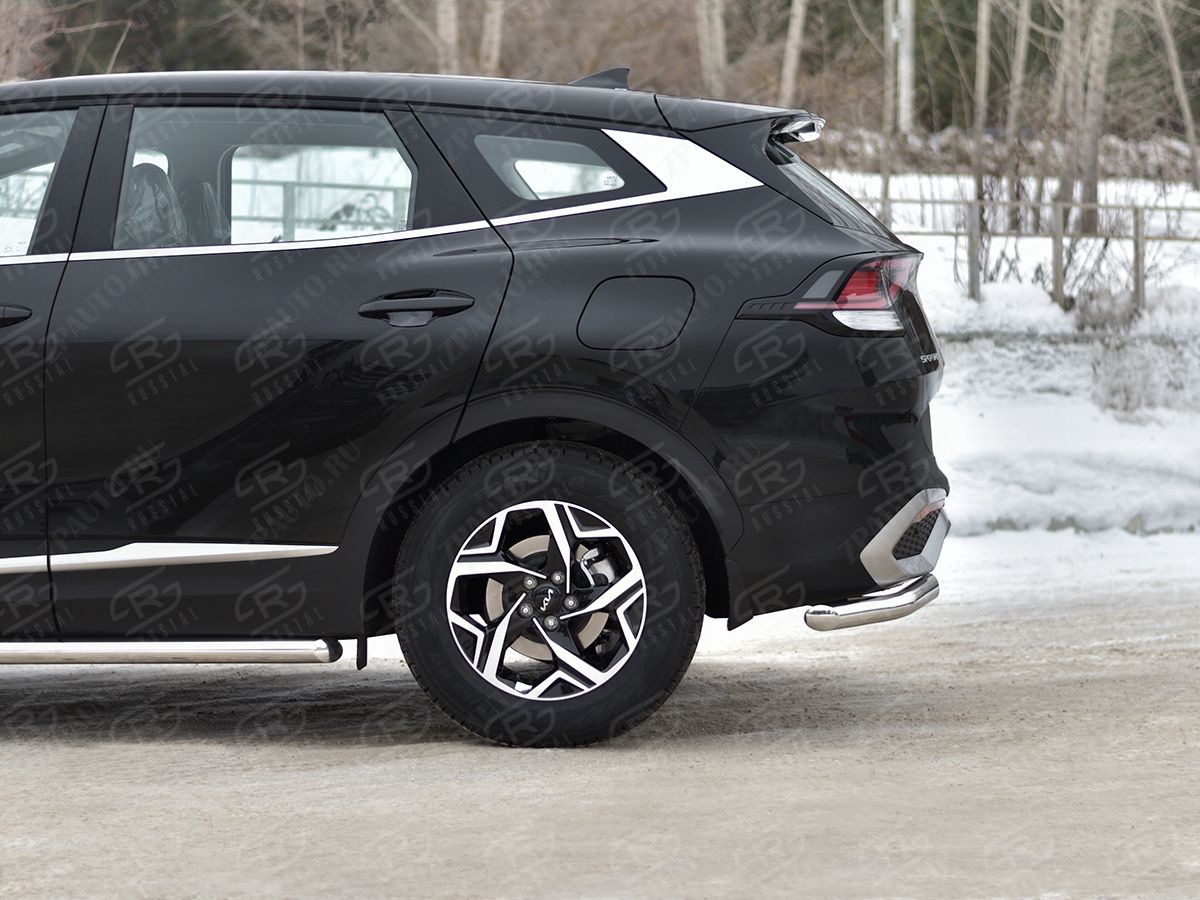 KIA SPORTAGE 2021- Защита заднего бампера уголки d57 секции (NOT STYLE AND X-LINE) KSZ-004036