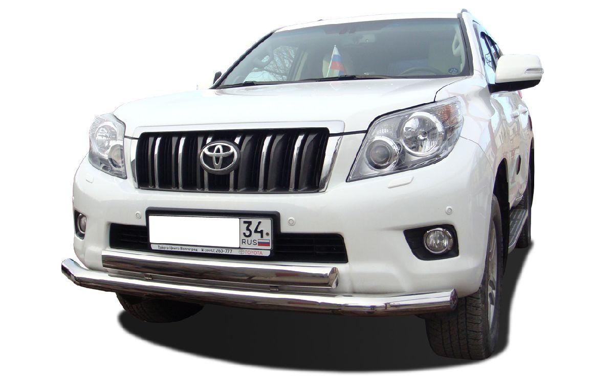 Защита переднего бампера двойная  для автомобиля TOYOTA Land Cruiser Prado 150    2010, Россия TLCP150.10.03-75