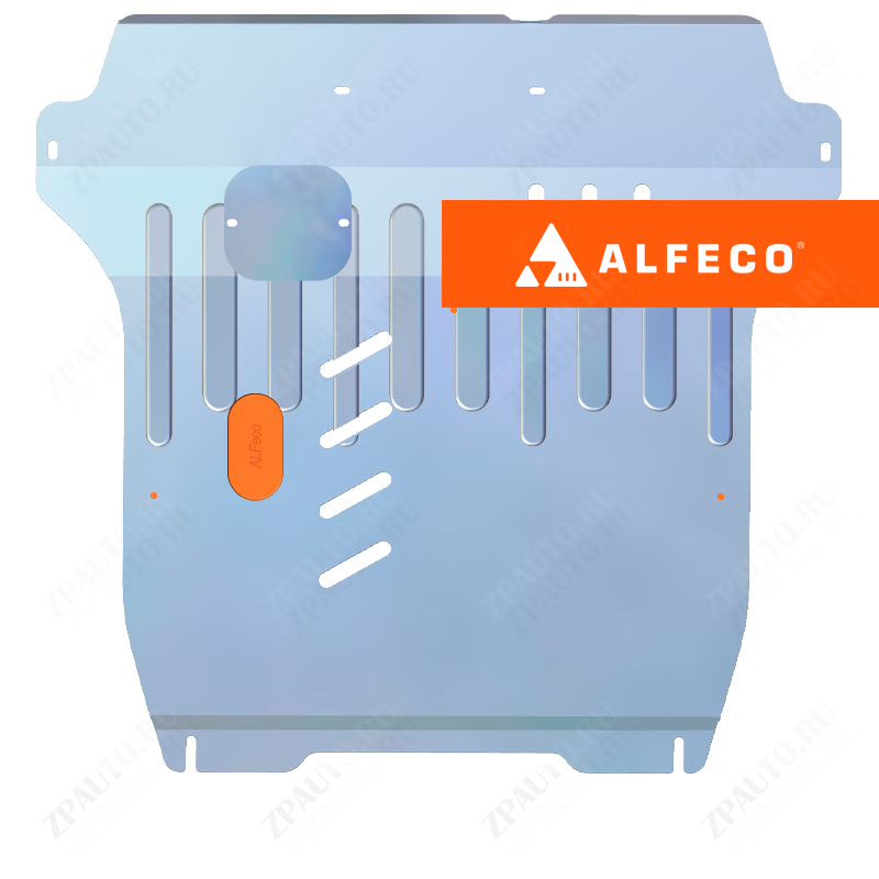 Защита  картера и КПП (большая) Suzuki SX4 (Classic) 2006-2014 V-all кроме 1,9D , ALFeco, алюминий 4мм, арт. ALF2325al