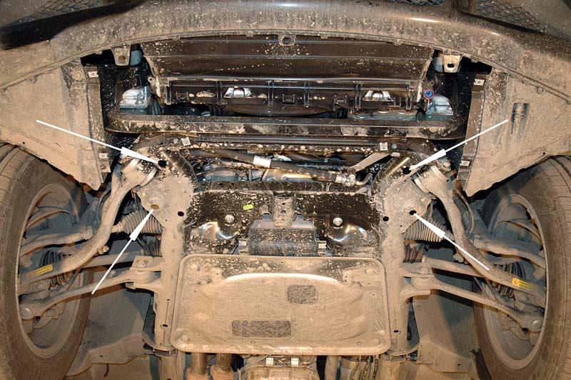 Защита картера для BMW X 3  2006 - 2010, V-2,0d; 3,0 Si, Sheriff, алюминий 5 мм, арт. 03.1416