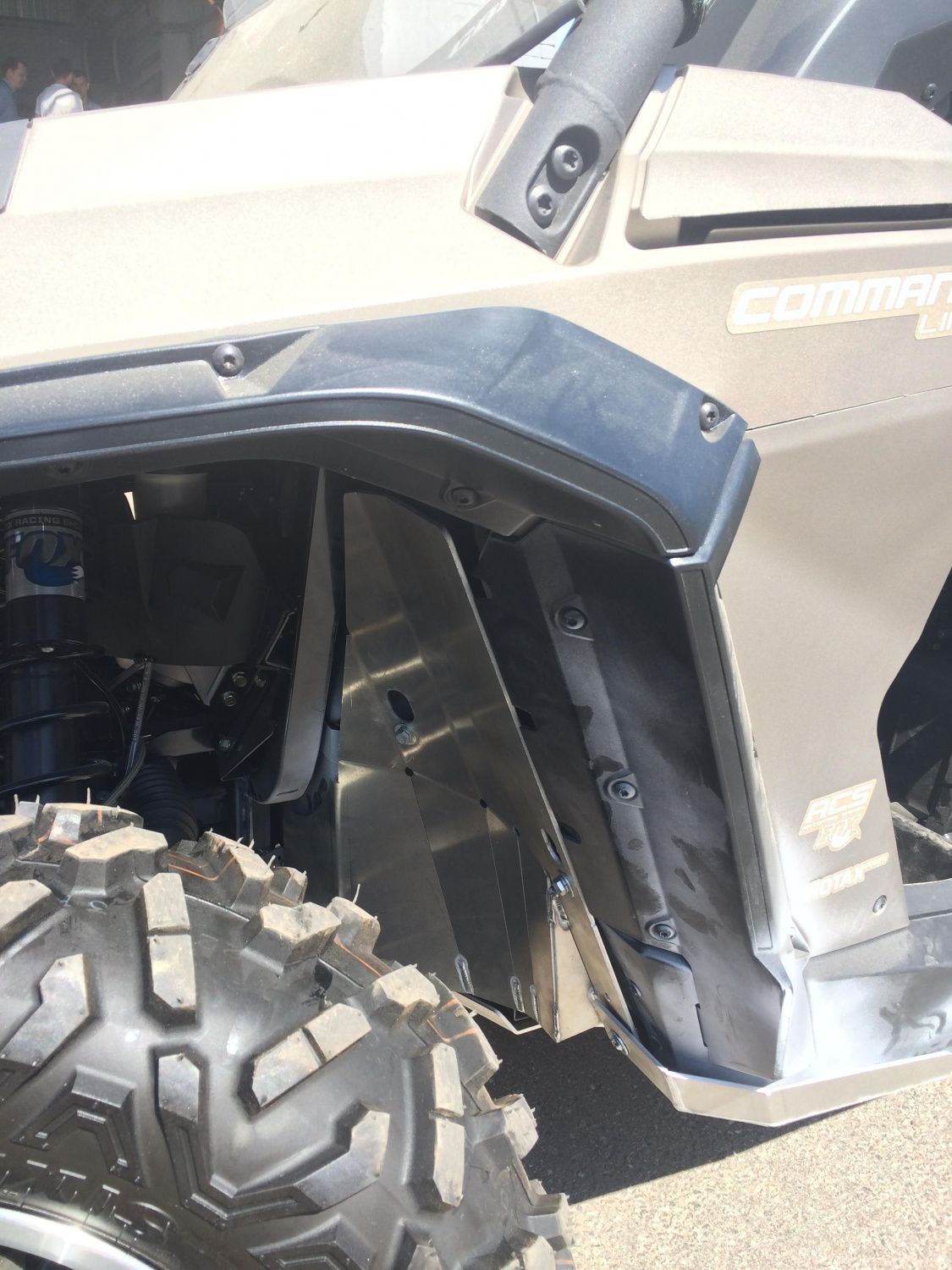 Защита колесных арок для CAN-AM Commander MAX 2015-2021, алюминий 4 мм, STORM, арт. 3140