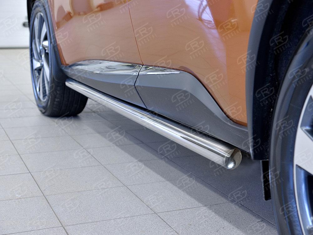 Пороги труба d57 вариант 3 для Nissan Murano 2016, Slitkoff NMUT-0024057