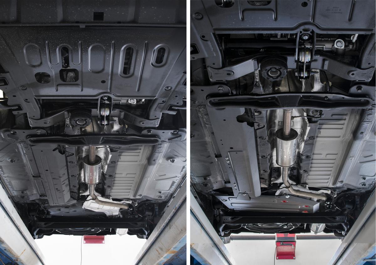 Защита топливного бака АвтоБроня для Renault Kaptur (V - 1.6) FWD 2016-2020 2020-н.в., штампованная, сталь 1.8 мм, с крепежом, 111.04720.1