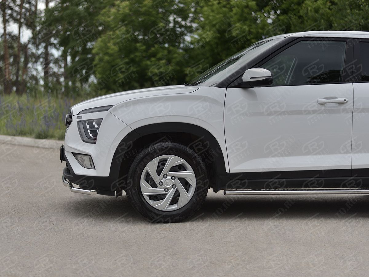 HYUNDAI CRETA 2021- Защита переднего бампера d42 секции-d42 дуга HCRZ-003816