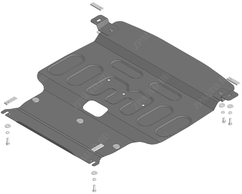 Защита стальная Мотодор (Двигатель, Коробка переключения передач), 2 мм,  Honda Fit  2022- арт. 70814