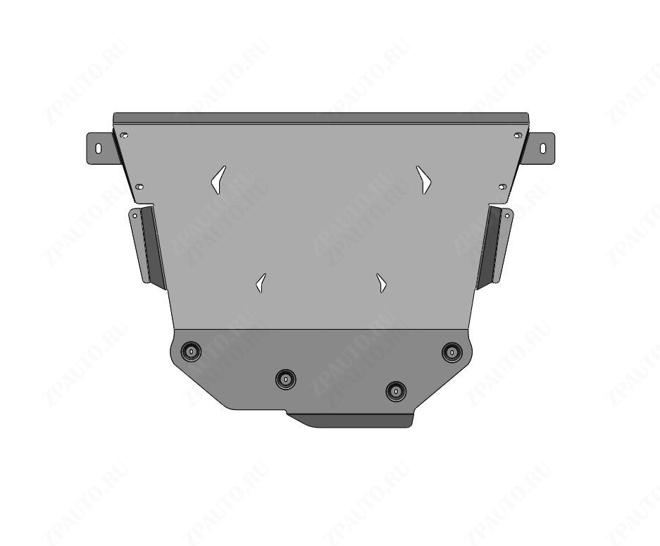 51.04ABC Защита картера двигателя и КПП GAC GS4 / GS4 max (2025-) (Алюминий 4 мм)