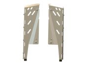 Защита порогов для POLARIS RZR 900 XP 2011-14, алюминий 4 мм, STORM, арт. 2239