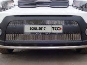 Решетка радиатора верхняя (лист) для автомобиля Kia Soul 2017-, TCC Тюнинг KIASOUL17-01