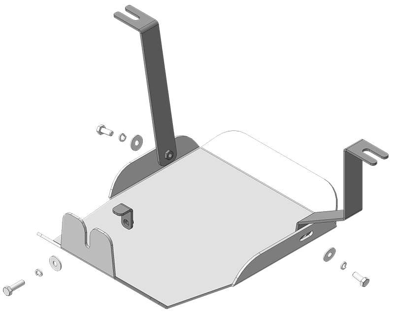 Защита алюминиевая Мотодор (Задний дифференциал), 4 мм, алюминий для Hyundai Tucson 2021- арт. 340903