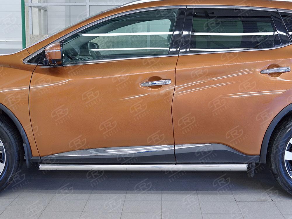 Пороги труба d57 вариант 1 для Nissan Murano 2016, Slitkoff NMUT-0024061