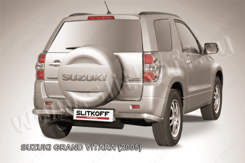 Уголки d57 Suzuki Grand Vitara (2005-2008) Black Edition, Slitkoff, арт. SGV05014BE