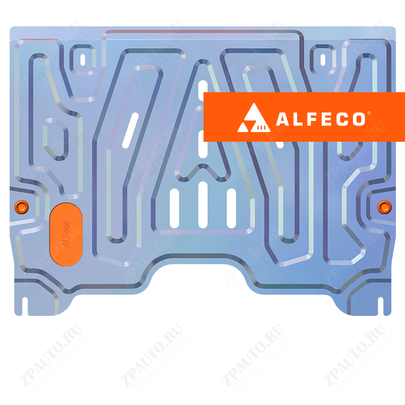 Защита  картера и КПП (1,5 мм) Nissan Pathfinder R52 2014-2017 V-3,5 , ALFeco, алюминий 4мм, арт. ALF15450al-1