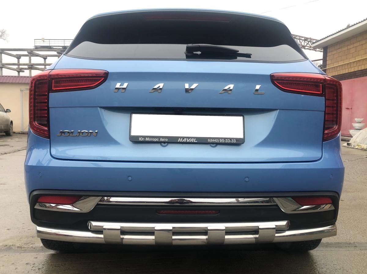 Защита заднего бампера для автомобиля HAVAL Jolion 2021 арт. HVJ.21.25