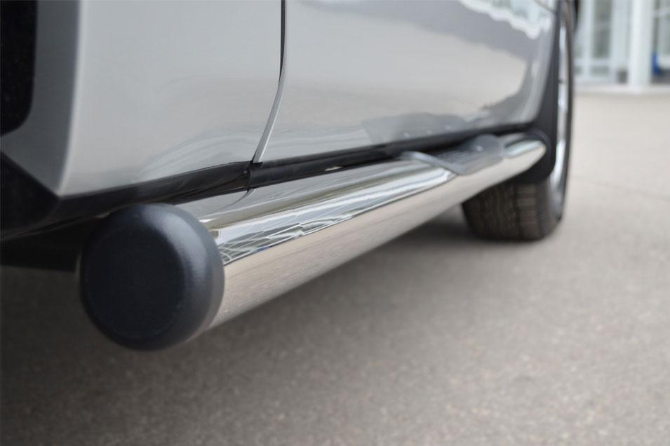 Пороги труба d76 с накладками вариант 2 для Suzuki Grand Vitara 3d 2012, Slitkoff SV3T-0011082