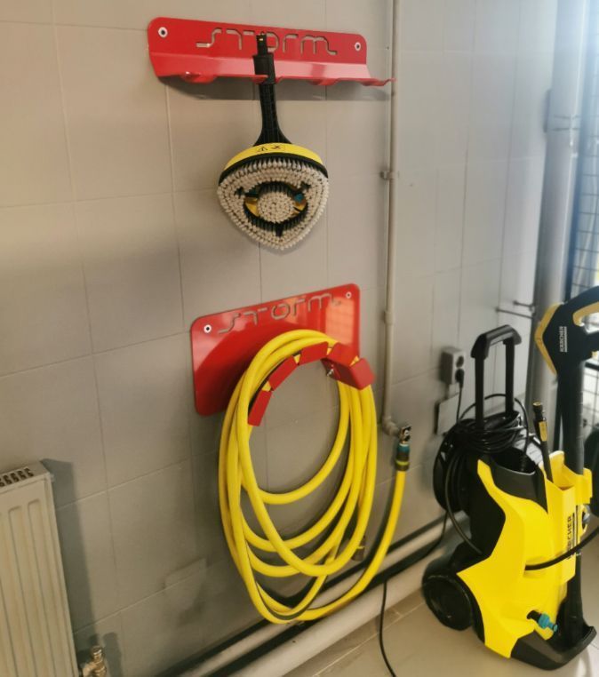 Держатель шланга на стену (универсальный), сталь 2 мм, STORM, арт. MP 0569