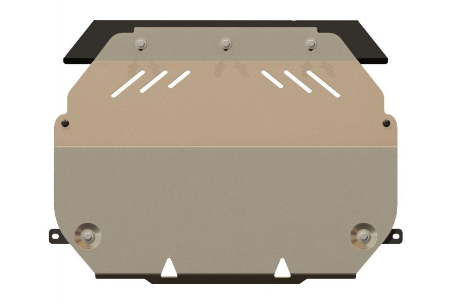 Защита картера и КПП для MITSUBISHI Outlander  08.2012 - 2014, V-2,0 CVT 4wd; 3,0 CVT 4wd, Sheriff, алюминий 5 мм, арт. 14.2307