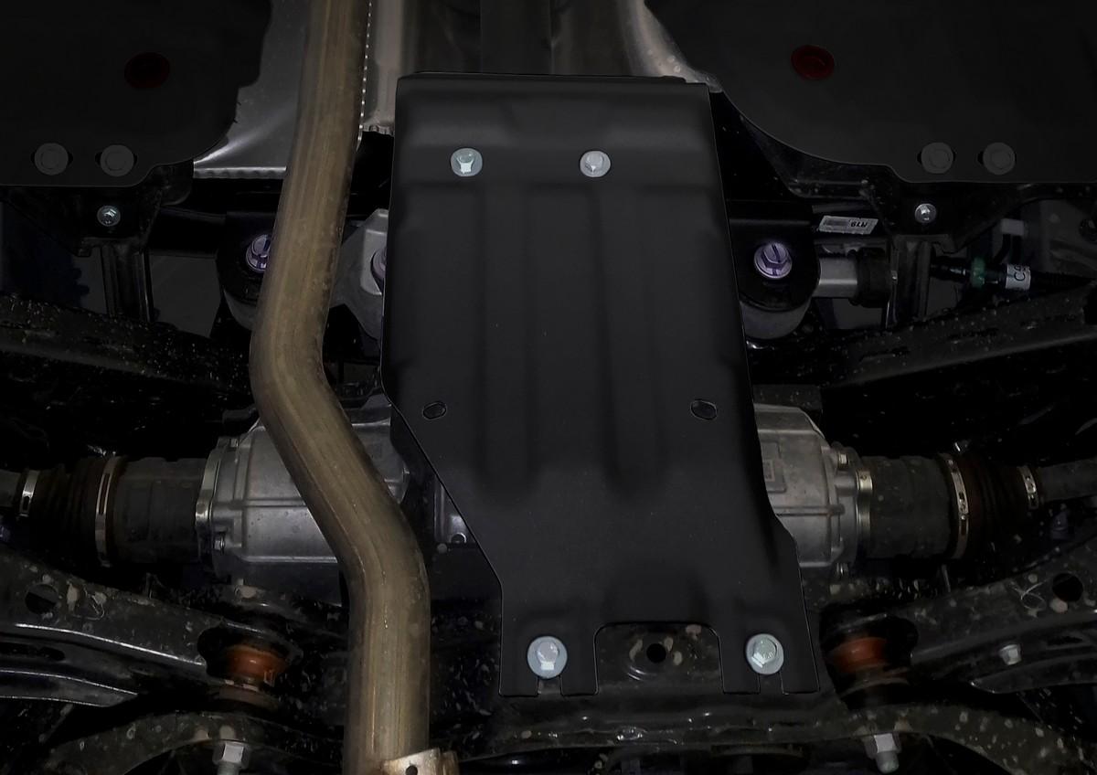 Защита редуктора АвтоБроня для Toyota RAV4 XA50 (V - 2.0; 2.5) 4WD 2019-н.в., штампованная, сталь 1.5 мм, с крепежом, 111.09536.1