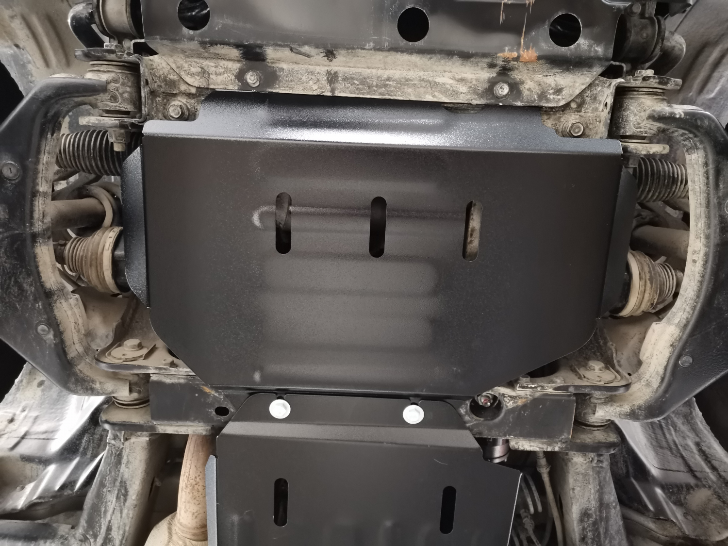 Haval H5 Pro 2023- V-2.0D 8AT 4WD (150 л.с.) комплект защиты (редуктор переднего моста, кпп и РК (4 части)), ALFeco, сталь, 2 мм, арт. ALF5511st