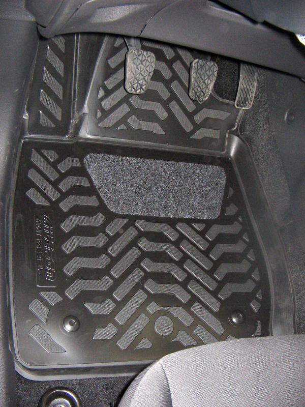 Ковры салонные модельные высокий борт 3D с подпятником для Ford Fiesta VI 2008-2016 2014-, Элерон 60444