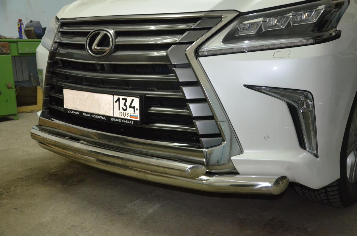 Защита переднего бампера  для автомобиля LEXUS LX 450 2016, Россия LLX.450.16.03
