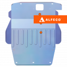 Защита  картера и КПП ( 2 части) Mitsubishi Galant VII 1992-1996 V-1,8; 2,0; 2,5; 2,0TD 4wd , ALFeco, алюминий 4мм, арт. ALF1418al