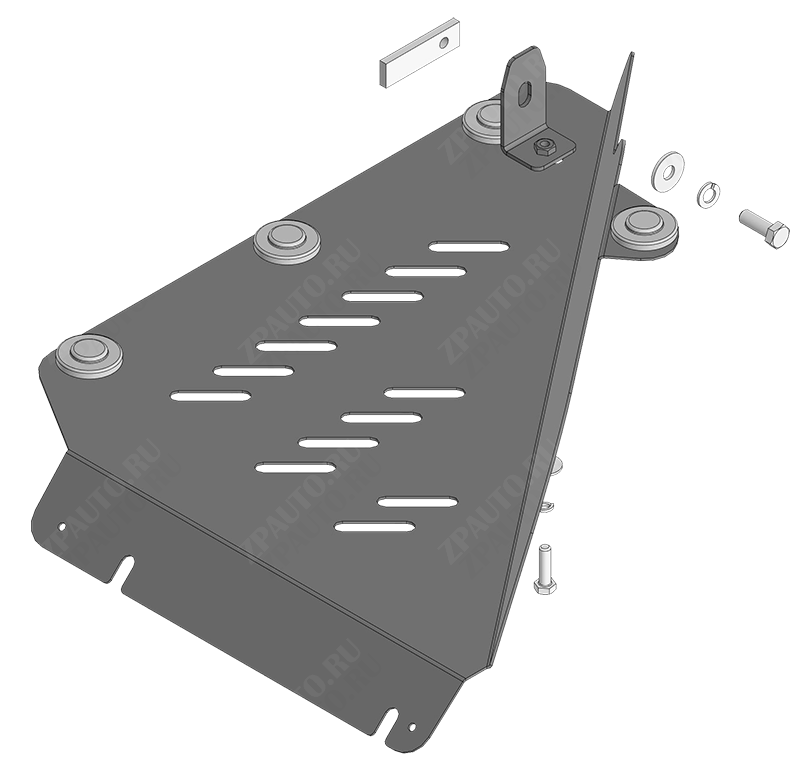 Защита стальная Мотодор (Топливный Фильтр), 2 мм,  для Jac T8Pro  2019- арт. 78305