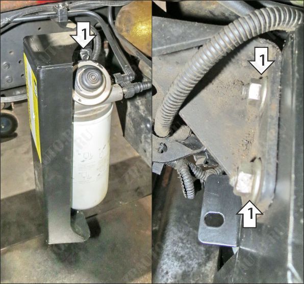 Защита на Грузовые Motodor (Топливный фильтр), 3 мм,  для Kamaz Компас 9  2023- арт. 27717