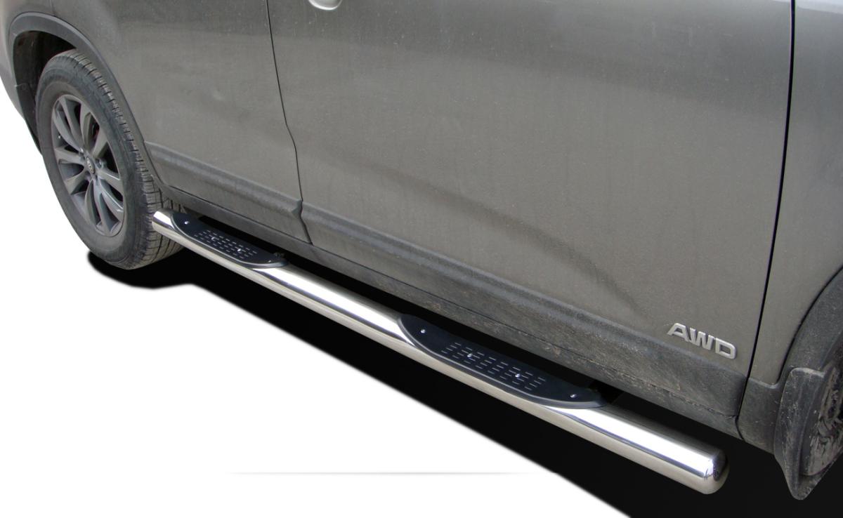 Пороги труба с проступью для автомобиля KIA Sorento 2009-2012. KSR.09.93, Россия