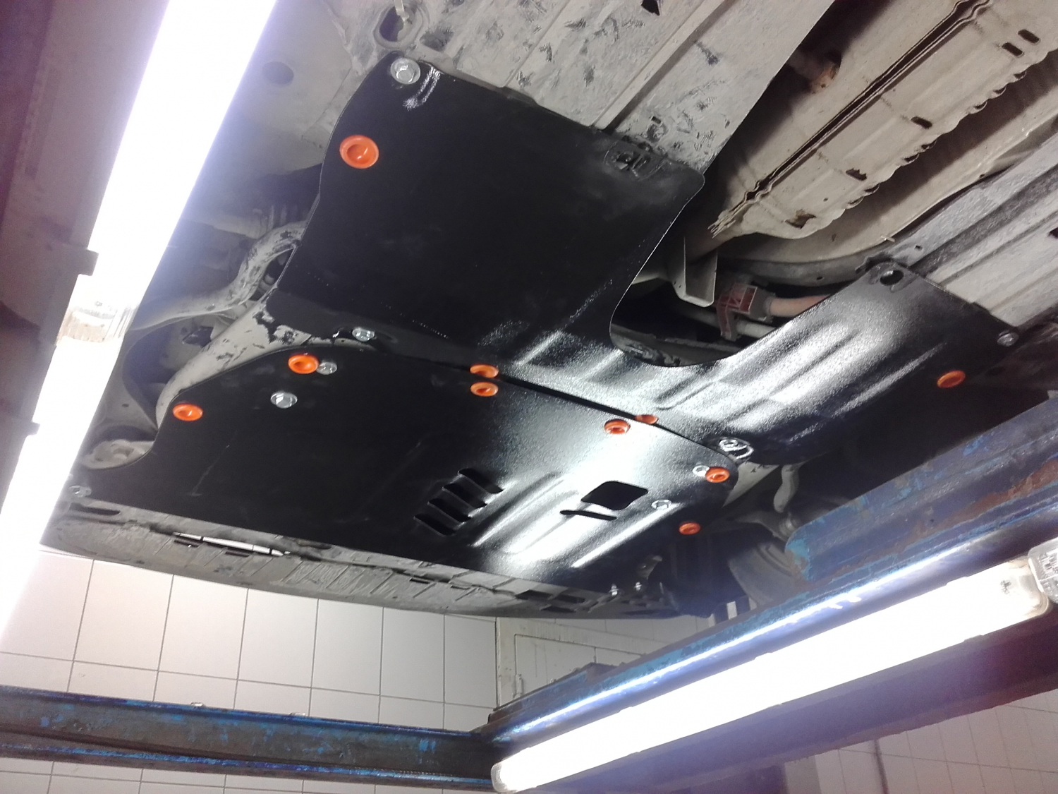 Защита  переднего стабилизатора поперечной устойчивости Honda Civic VIII (sedan) 2005-2011 V-all , ALFeco, сталь 2мм, арт. ALF0939st