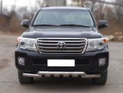 G Защита переднего бампера d-76 с доп.накладками для автомобиля Toyota Land Cruiser 200 2007-2012г.в. арт. LCN_1.3 , 
Технотек
