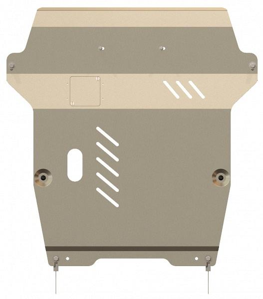 Алюминиевая защита картера и КПП на FIAT Sedici, алюминий 5 мм, Sheriff (Шериф) 07.0966