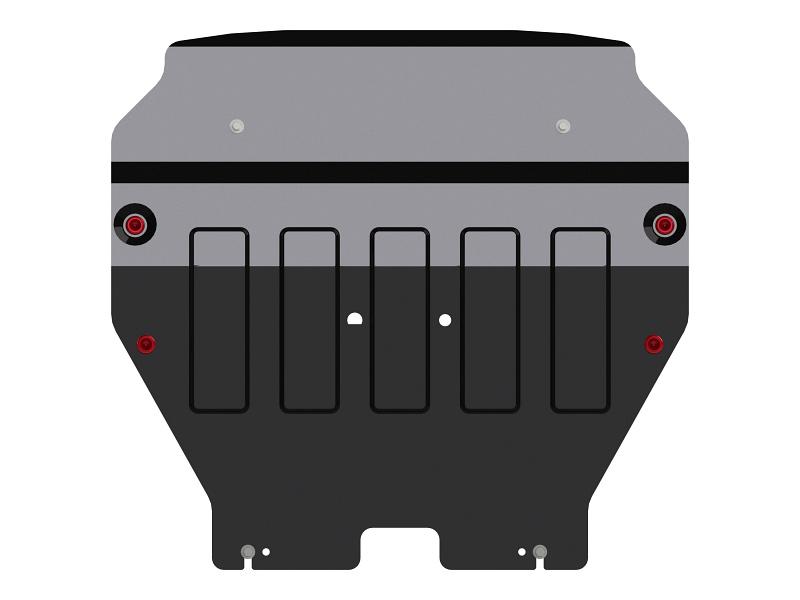 Защита картера и КПП для VOLKSWAGEN Transporter T6  2015 - , V-1.9TDI, 2.0TDI, 2.0, Sheriff, сталь 2,0 мм, арт. 26.3596