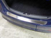 Накладка на задний бампер (лист шлифованный) для автомобиля Hyundai Elantra 2016-