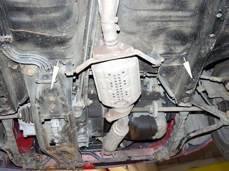 12.0434 Защита картера и КПП Mazda 121 JASM V-1,2;1,3 (1996-2003) / Mazda Demio DW V-1,3;1,5 (1997-2003) (сталь 2,0 мм)