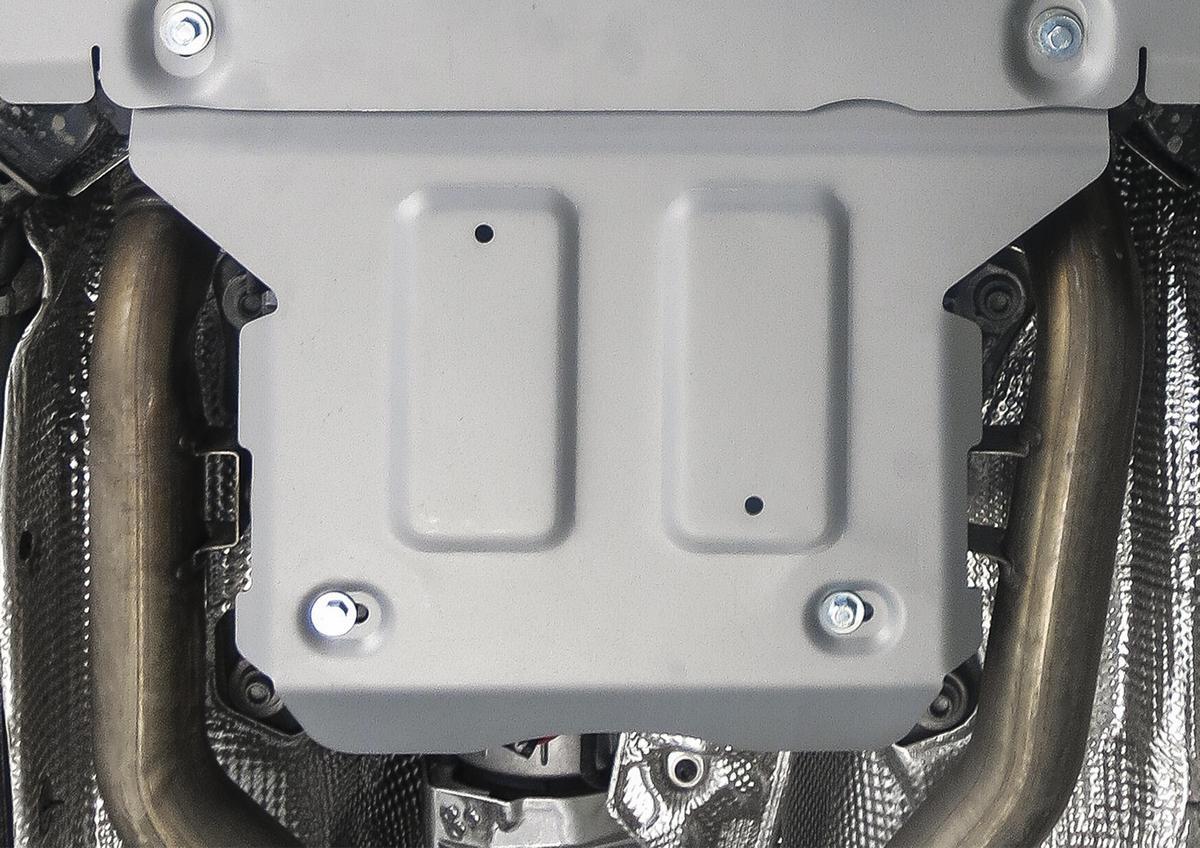 Защита РК Rival для Audi A6 C8 2018-н.в., штампованная, алюминий 3 мм, с крепежом, 333.0344.1