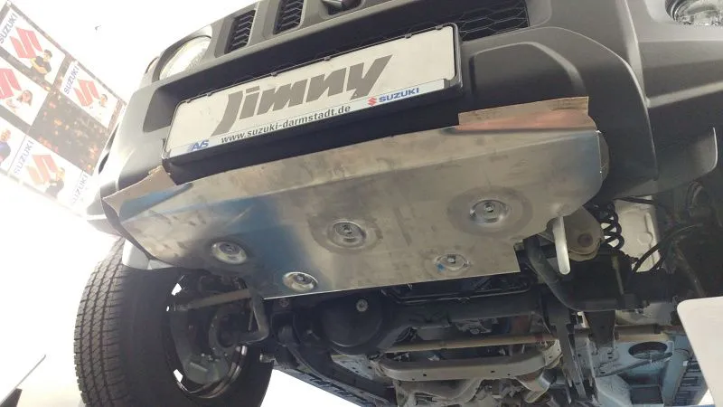 Защита рулевых тяг для SUZUKI Jimny с крыльями 2019 - V-1,5 AT, MT 4wd, Sheriff, алюминий 4 мм, арт. 23.4031 V2 Алюминий