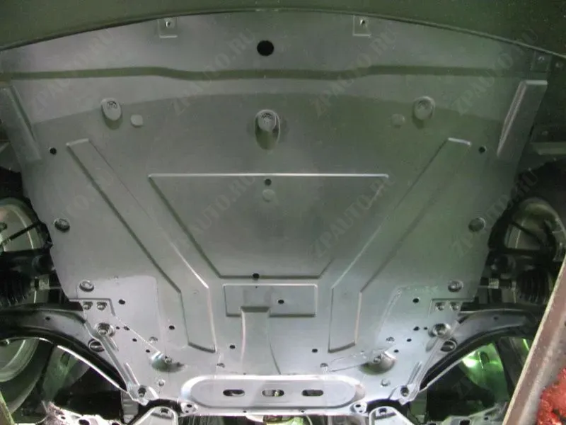 Защита картера и КПП для NISSAN Qashqai Только для европейского рынка 2017 -, V- 1.2 TCe EDC 7 FWD; 1,5 dCi, V-1,6 МТ; 1,6 CVT 4wd; 2,0 МТ; 2,0 CVT 4wd;, Sheriff, сталь 2,0 мм, арт. 15.3475