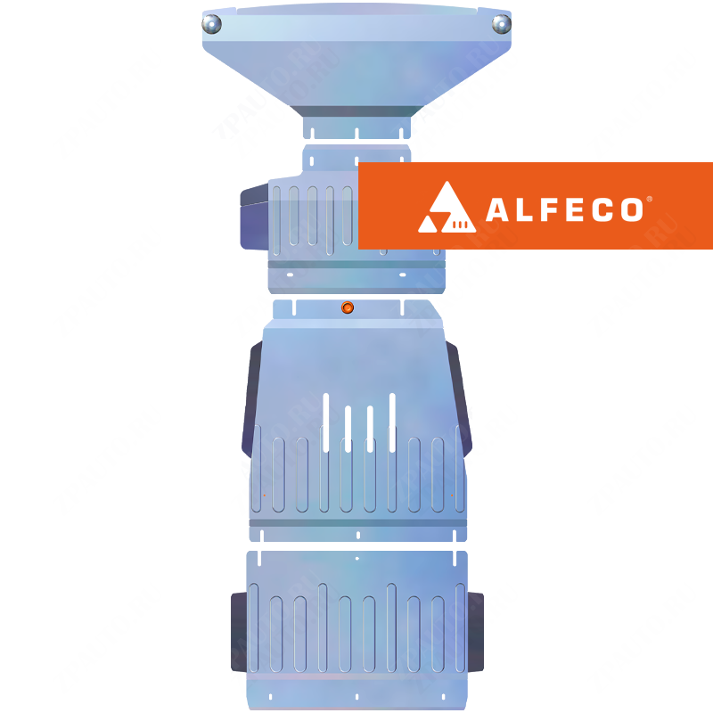 Защита  радиатора, картера, КПП и рк (4 части) Kia Mohave (HM) 2009-2017 V-3,0  , ALFeco, алюминий 4мм, арт. ALF1119-22al