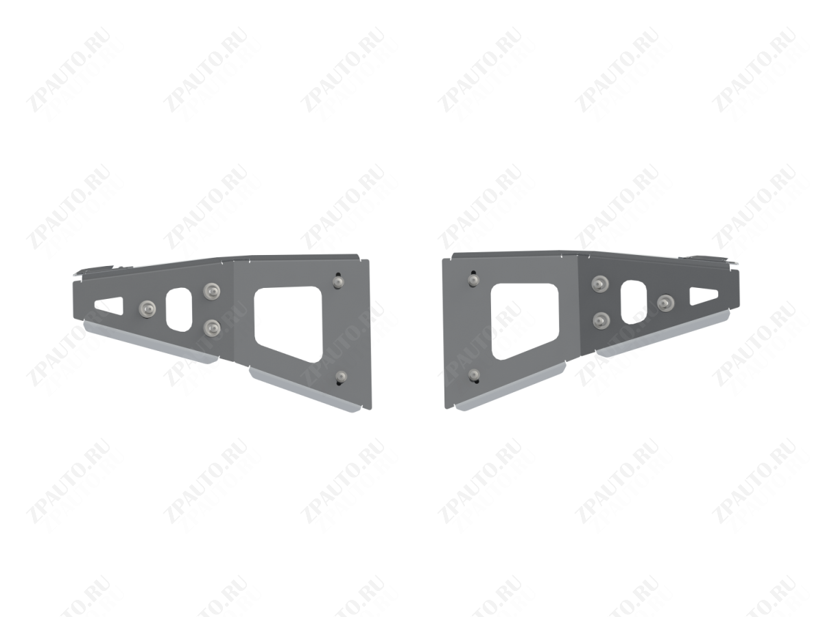 Защита передних рычагов для POLARIS RZR XP Turbo S 2018 -, алюминий 4 мм, STORM, арт. 3950