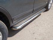 Пороги с площадкой (нерж. лист) 60,3 мм для автомобиля Kia Sorento 2012-, TCC Тюнинг KIASOR12-21