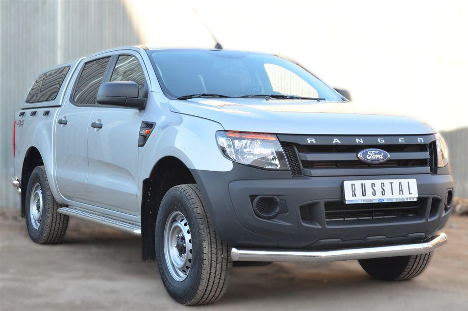 Защита переднего бампера d76 для Ford Ranger 2012, Slitkoff FRZ-001295