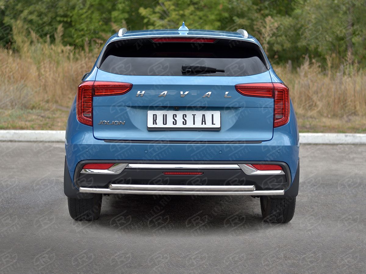 HAVAL JOLION 1.5 2WD 2021- Защита заднего бампера d42 секции-d42 дуга HJOLZ-003993