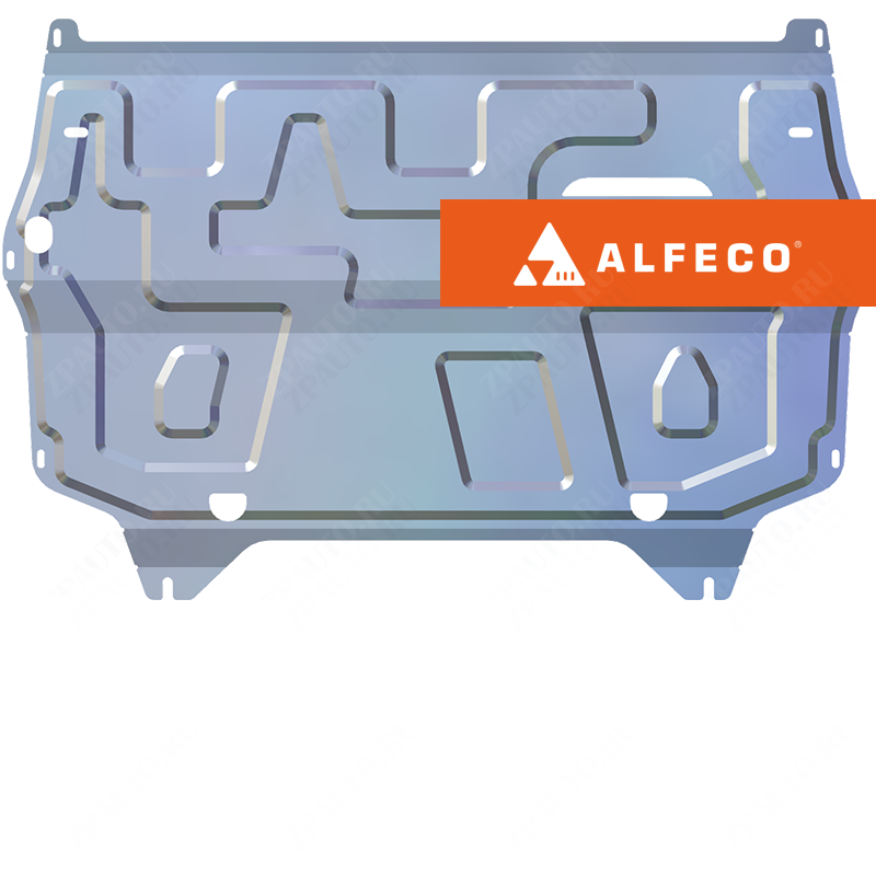 Защита  картера и КПП Seat Ibiza III 2002-2008 V-all , ALFeco, алюминий 4мм, арт. ALF20192al-2