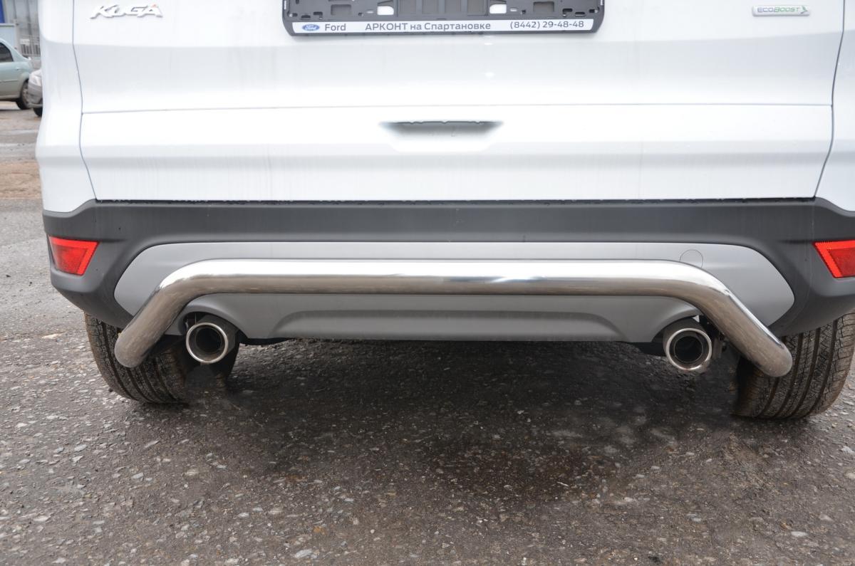 Защита заднего бампера скоба для автомобиля FORD Kuga 2012, Россия FK.12.23