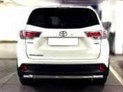 Защита заднего бампера радиусная одинарная d-60 для Toyota Highlander 2013, Технотек HYG_2014_3.3 HYG2014_3.3