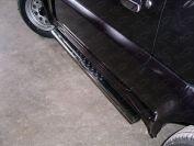 Пороги овальные с проступью 75×42 мм для автомобиля Suzuki Jimny 2002-2012, TCC Тюнинг SUZJIM-02
