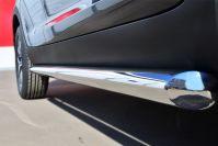 Пороги труба d57 вариант 1 для KIA Sportage 2010-2015, Slitkoff KSGT-001670