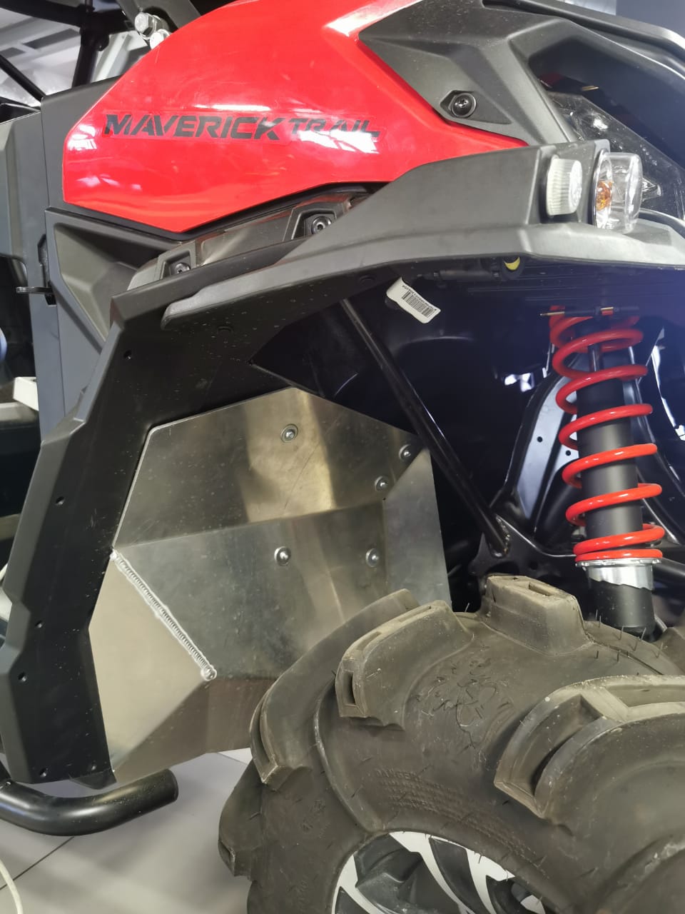 Защита колесных арок для CAN-AM Maverick Trail/Sport 800/1000 2018 -, алюминий 4 мм, STORM, арт. 4921