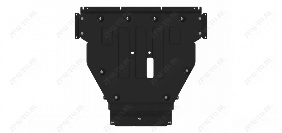 Защита картера и КПП для HongQi H5 II  2023 - V-2.0 AT FWD, Sheriff, сталь 2, арт. 66.6139